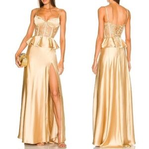 💫✨V. Chapman Dianthus Dress in Gold💫✨